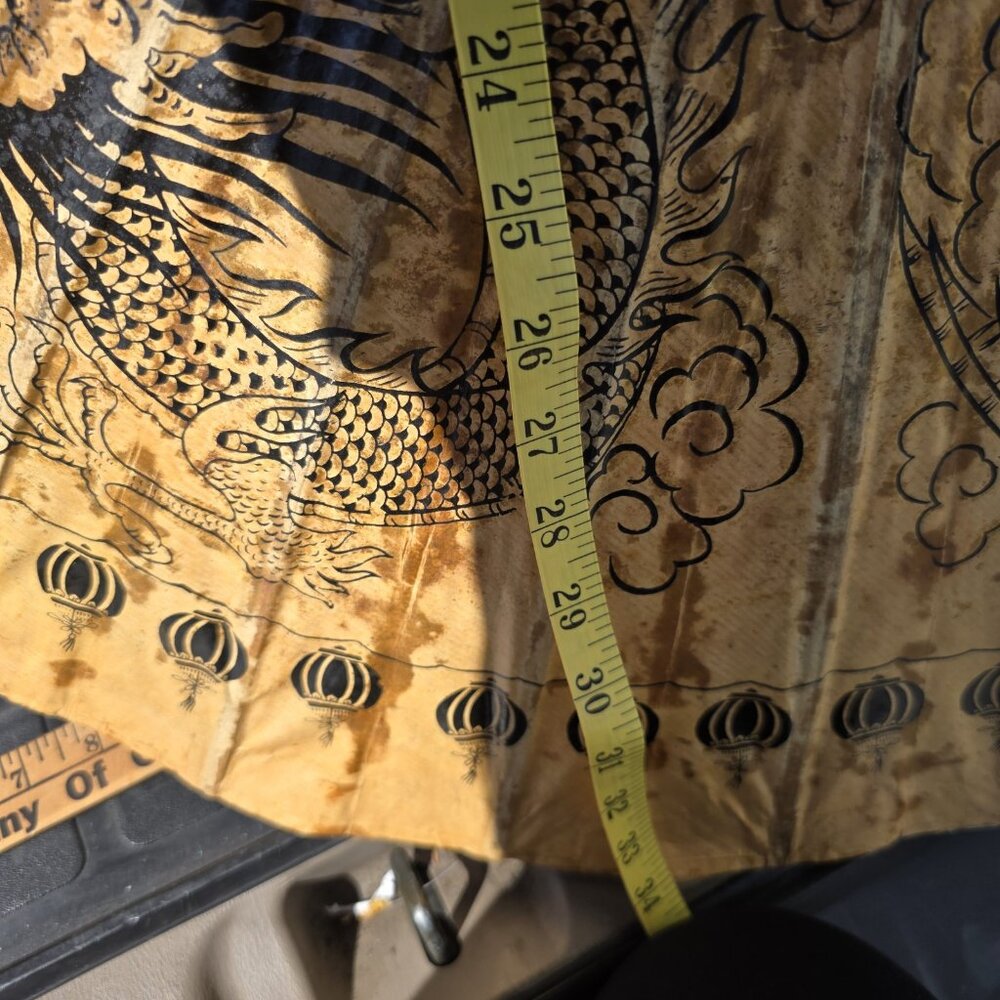 Vintage Bamboo Japanese Parasol - Paper Umbrella - RARE - MCM Handmade *Flawed - Picture 10 of 11